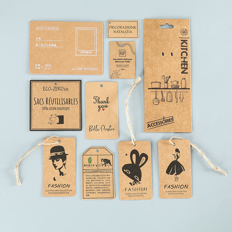 కస్టమ్ క్రాఫ్ట్ పేపర్ హ్యాంగ్ ట్యాగ్